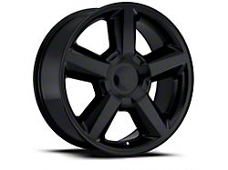 2007 Tahoe Replica Gloss Black 6-Lug Wheel; 20x8.5; 30mm Offset (07-14 Yukon)