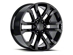 2019 Denali Replica Gloss Black 6-Lug Wheel; 20x9; 28mm Offset (07-14 Yukon)