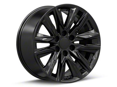 CA91 Gloss Black 6-Lug Wheel; 20x9; 28mm Offset (07-14 Yukon)