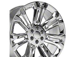 CV43 Chrome 6-Lug Wheel; 24x10; 24mm Offset (07-14 Yukon)