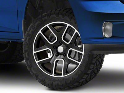 Night Edition Style Gloss Black Machined 5-Lug Wheel; 20x9; 19mm Offset (09-18 RAM 1500)