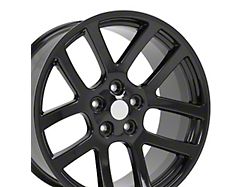 Viper Style Gloss Black 5-Lug Wheel; 22x10; 25mm Offset (09-18 RAM 1500)