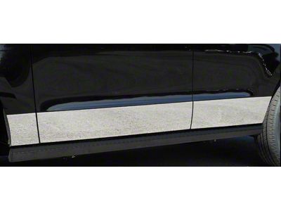 10.50-Inch Wide Rocker Panel Covers; Polished (02-08 RAM 1500 Regular Cab, Quad Cab)