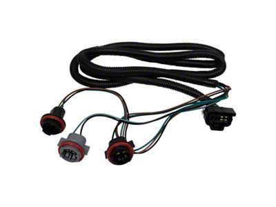 Tail Light Wiring Harness; 2-Pieces (10-11 Silverado 1500 w/ 3047 Reverse Bulb)