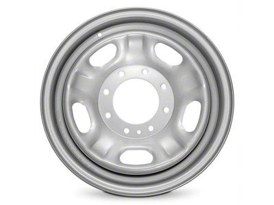 5-Slot Replica Steel Silver 8-Lug Wheel; 17x7.5; 40mm Offset (11-16 F-250 Super Duty)