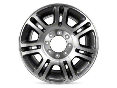 Double 7-Spoke Replica Aluminum Machined 8-Lug Wheel; 20x8; 40mm Offset (11-16 F-250 Super Duty)