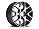 2014 Sierra Replica Gloss Black Machined 6-Lug Wheel; 22x9; 31mm Offset (14-18 Sierra 1500)