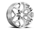 Chevy Snowflake Replica Chrome 6-Lug Wheel; 20x9; 27mm Offset (14-18 Sierra 1500)