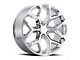 2014 Snowflake Replica Chrome 6-Lug Wheel; 24x10; 24mm Offset (14-18 Silverado 1500)