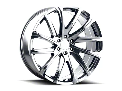 2024 Denali Style Chrome 6-Lug Wheel; 22x9; 28mm Offset (14-18 Silverado 1500)