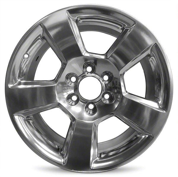 Silverado 1500 5-Spoke Replica Aluminum Polished 6-Lug Wheel Silverado 1500 5-Spoke Replica Aluminum Polished 6-Lug Wheel