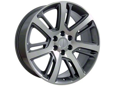 CA88 Machined 6-Lug Wheel; 22x9; 31mm Offset (14-18 Silverado 1500)