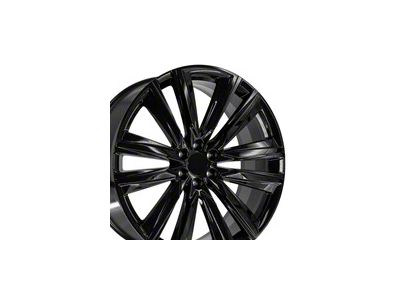 CA91 Gloss Black 6-Lug Wheel; 26x10; 28mm Offset (14-18 Silverado 1500)