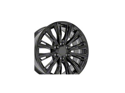 CA93 Gloss Black 6-Lug Wheel; 20x9; 28mm Offset (14-18 Silverado 1500)