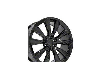 CV32 Gloss Black 6-Lug Wheel; 24x10; 28mm Offset (14-18 Silverado 1500)