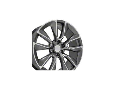 CV32 Gunmetal 6-Lug Wheel; 24x10; 28mm Offset (14-18 Silverado 1500)