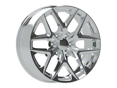 CV62 Chrome 6-Lug Wheel; 22x9; 28mm Offset (14-18 Silverado 1500)