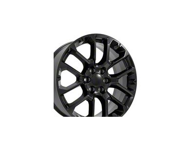 CV67 Satin Black 6-Lug Wheel; 22x9; 28mm Offset (14-18 Silverado 1500)