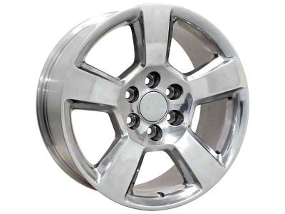 CV76 Polished 6-Lug Wheel; 20x9; 27mm Offset (14-18 Silverado 1500)