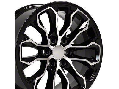 CV54 Black Machined 6-Lug Wheel; 17x8; 33mm Offset (15-22 Canyon)