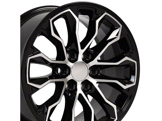 CV54 Black Machined 6-Lug Wheel; 17x8; 33mm Offset (15-22 Colorado)