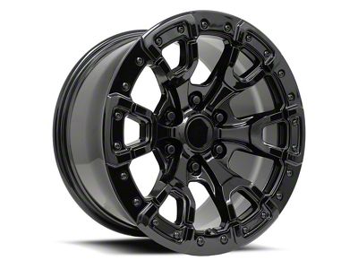 Raptor Replica Gloss Black 6-Lug Wheel; 17x9; 18mm Offset (15-20 F-150)