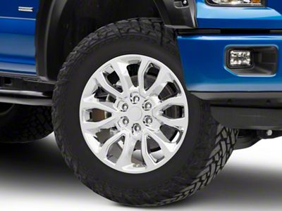 Raptor Style Chrome 6-Lug Wheel; 20x9; 30mm Offset (15-20 F-150)