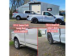 Street Sweeper Muffler Delete Single Exhaust System; Middle Side Exit (15-20 5.0L F-150)
