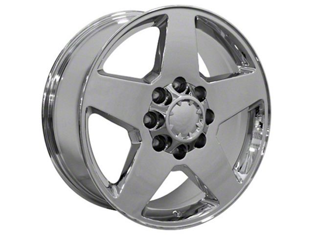 Silverado Style Chrome 8-Lug Wheel; 20x8.5; 44mm Offset (15-19 Sierra 2500 HD)