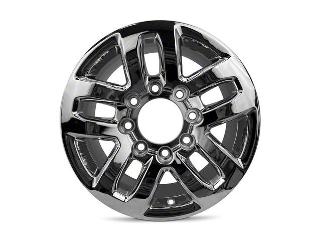 Double 5-Spoke Chrome 8-Lug Wheel; 18x8; 44mm Offset (15-19 Silverado 2500 HD)