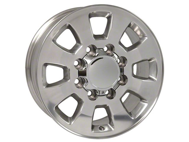 Sierra Style Polished 8-Lug Wheel; 18x8; 44mm Offset (15-19 Silverado 3500 HD SRW)