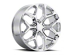 2014 Snowflake Replica Chrome 6-Lug Wheel; 22x9; 24mm Offset (15-20 Tahoe)