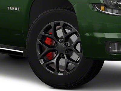 Chevy Snowflake Replica Gloss Black 6-Lug Wheel; 20x9; 27mm Offset (15-20 Tahoe)