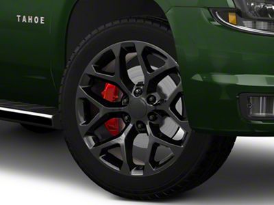Chevy Snowflake Replica Gloss Black 6-Lug Wheel; 22x9; 31mm Offset (15-20 Tahoe)