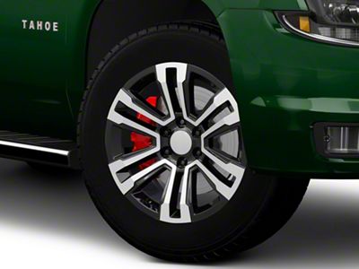 CV44 Gloss Black Machined 6-Lug Wheel; 20x9; 24mm Offset (15-20 Tahoe)