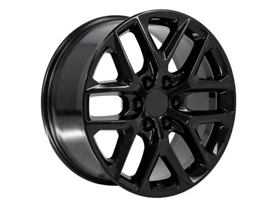 CV62 Gloss Black 6-Lug Wheel; 22x9; 28mm Offset (15-20 Tahoe)
