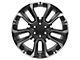 CV68 Satin Black Milled 6-Lug Wheel; 22x9; 28mm Offset (15-20 Tahoe)