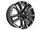 CV68 Satin Black Milled 6-Lug Wheel; 22x9; 28mm Offset (15-20 Tahoe)
