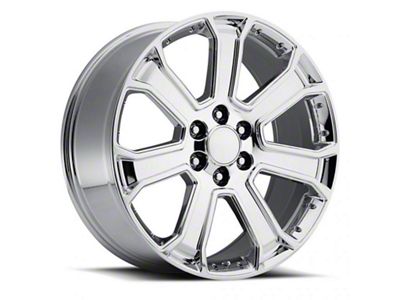 Yukon Denali Replica Chrome 6-Lug Wheel; 22x9; 31mm Offset (15-20 Tahoe)