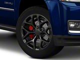 Chevy Snowflake Replica Gloss Black 6-Lug Wheel; 20x9; 27mm Offset (15-20 Yukon)