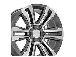 CV44 Gunmetal Machined 6-Lug Wheel; 20x9; 24mm Offset (15-20 Yukon)