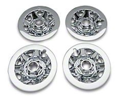 17-Inch Wheel Skins; Chrome (14-16 Silverado 1500)