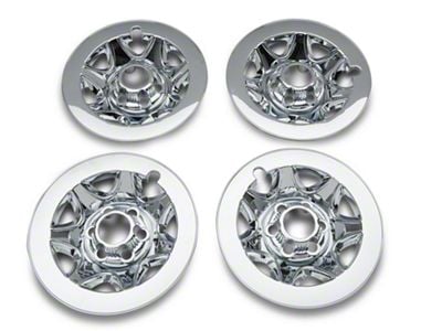 17-Inch Wheel Skins; Chrome (14-16 Silverado 1500)