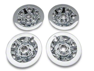 17-Inch Wheel Skins; Chrome (14-16 Silverado 1500)