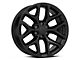 Snowflake Style Black 6-Lug Wheel; 22x9; 24mm Offset (99-06 Sierra 1500)