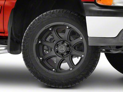 Black Rhino Glamis Matte Black 6-Lug Wheel; 20x9; -12mm Offset (99-06 Silverado 1500)