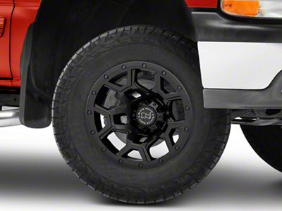 Black Rhino Overland Matte Black 6-Lug Wheel; 17x9.5; -18mm Offset (99-06 Silverado 1500)