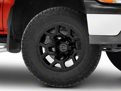 Black Rhino Overland Matte Black 6-Lug Wheel; 18x9.5; -18mm Offset (99-06 Silverado 1500)