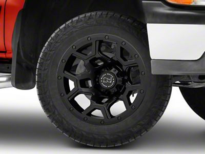 Black Rhino Overland Matte Black 6-Lug Wheel; 20x9.5; -18mm Offset (99-06 Silverado 1500)