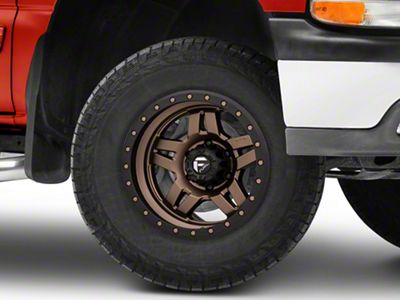 Fuel Wheels Anza Matte Bronze with Black Ring 6-Lug Wheel; 17x8.5; -6mm Offset (99-06 Silverado 1500)